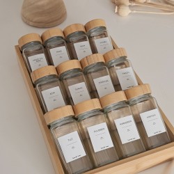 daimahome 12'li Bambu Baharatlık Seti Ve Organizer