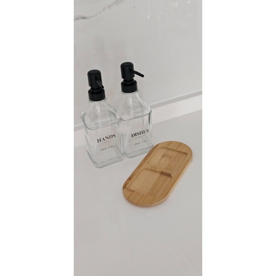 Bambu altlıklı sabunluk